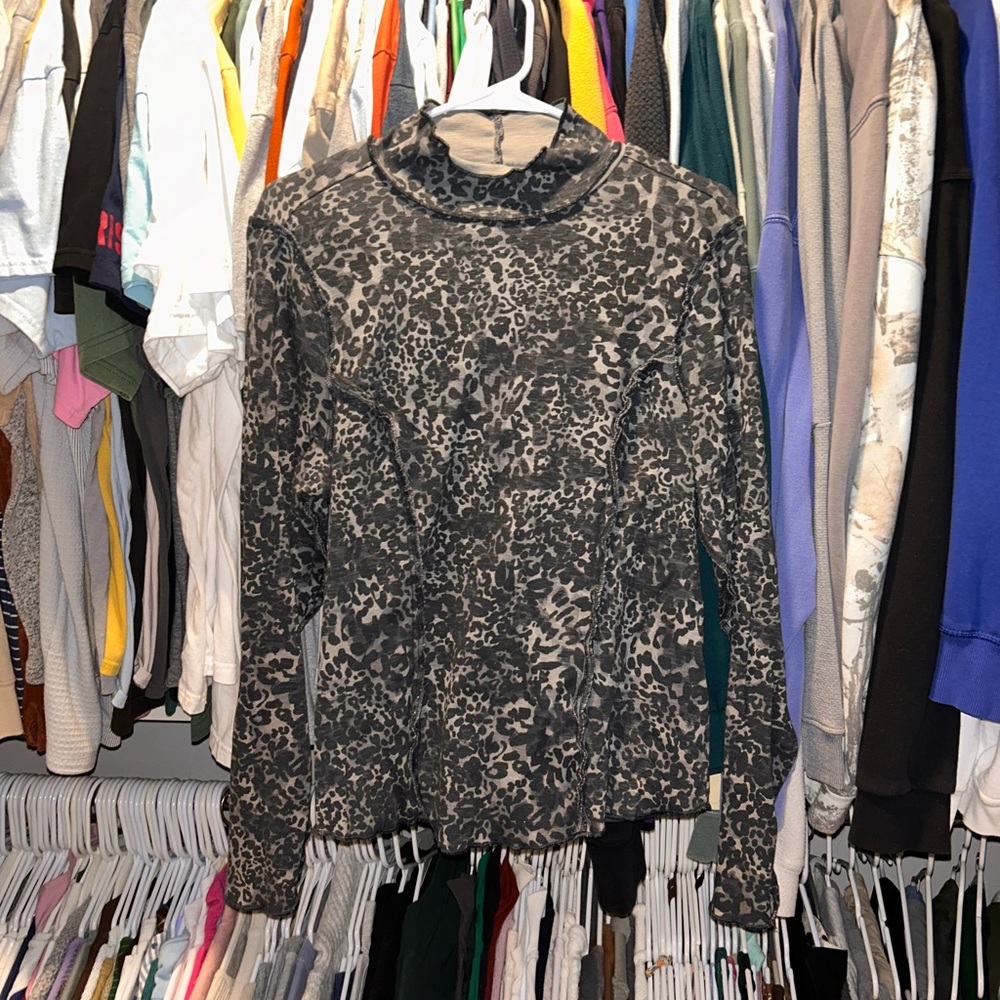 Anthropologie Leopard Print Top